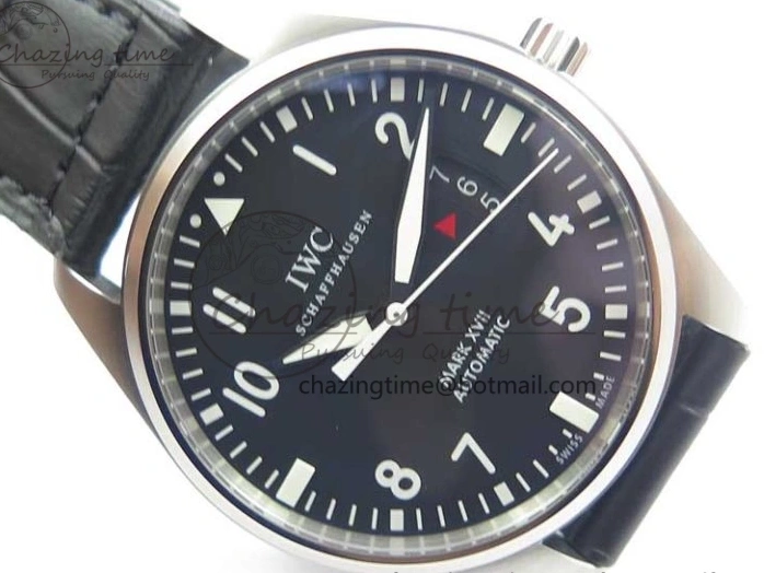 MIROTIME 0723 Affordable Mark XVII IW326501 FKF 1:1 Best Edition Black Dial on Black Leather Strap 7131